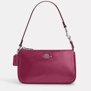 Coach Pink Shoulder Bag with Silver Hardware
